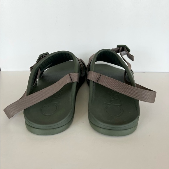 Chaco Men’s Chillos Slip On Sport Slide Sandal in Moss Green, size 14 main image 8